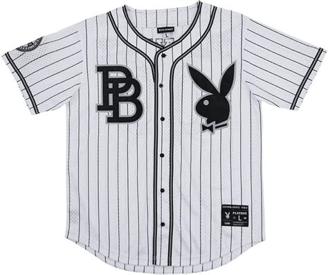 playboy baseball jersey|Playboy Men's Mesh Button Down Baseball Jersey.